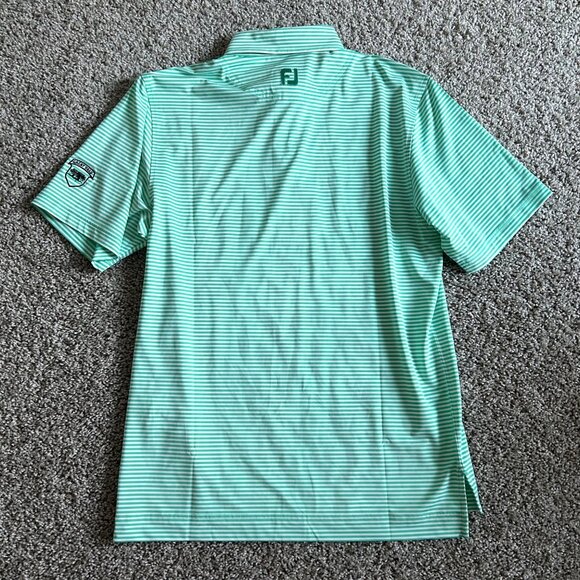 FootJoy Men's Size Small ProDry Stretch Lisle Stripe Polo Shirt - Picture 2 of 10